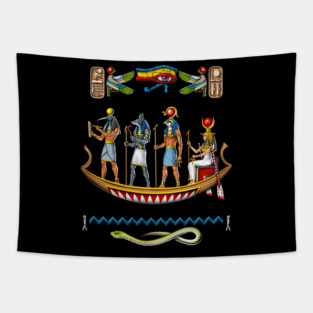 Ancient Egyptian Mythology Gods Tapestry