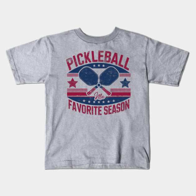 Funny Pickleball Player Lover Dinking Kids T-Shirt by JessArty