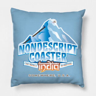 Nondescript Coaster Maybe India or Whatever Pillow