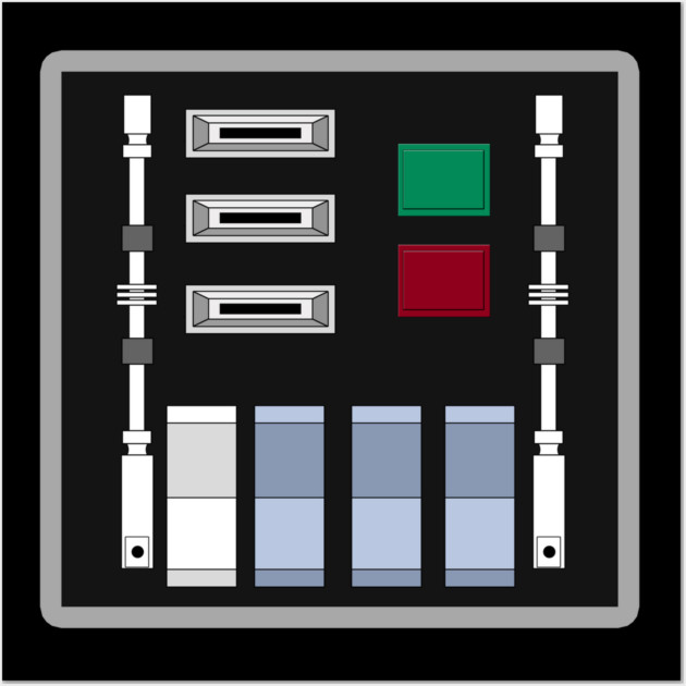 Vader Control Panel Wall Art by geeklyshirts