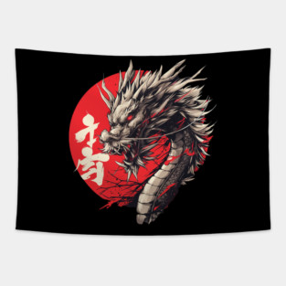 japanese dragon Tapestry