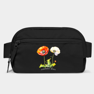 Watercolor Memorial Day Peace Red & White Poppies Bag