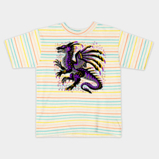 Non Binary Flag Dragon Kids T-Shirt