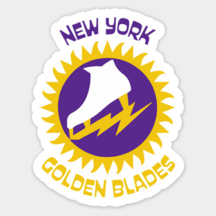 Retro Hockey - WHA - New York Golden Blades Hockey Team Seventies Sticker