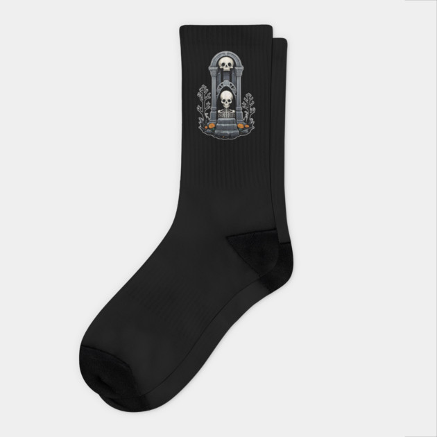 Gravestone Design 4 Socks by Grave Digs