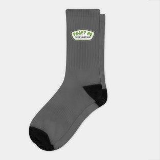 Yeah? No. Turtle Quote North Shore Socks