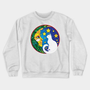 The Moon and The Cat Crewneck Sweatshirt