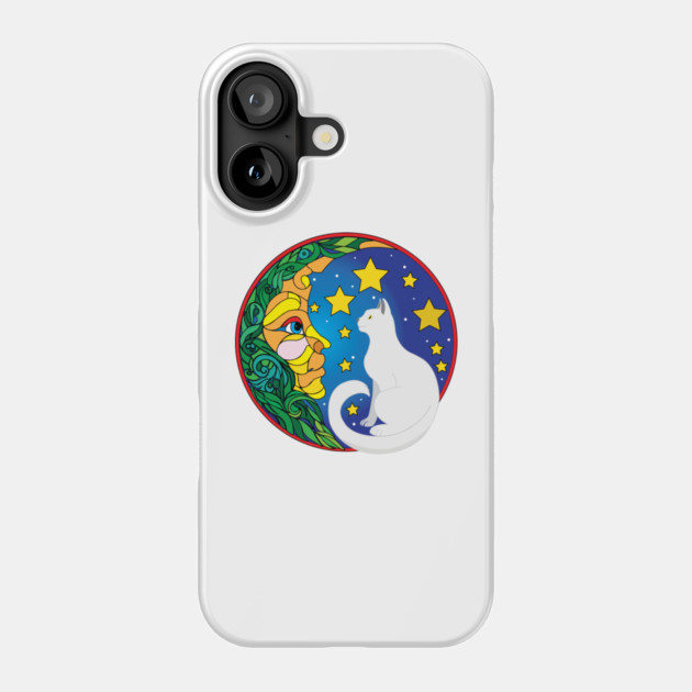 The Moon and The Cat Phone Case by DickinsonDesign
