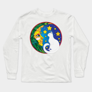 The Moon and The Cat Long Sleeve T-Shirt