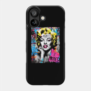 Marilyn Monroe Graffiti Pop Art Tattoo Phone Case