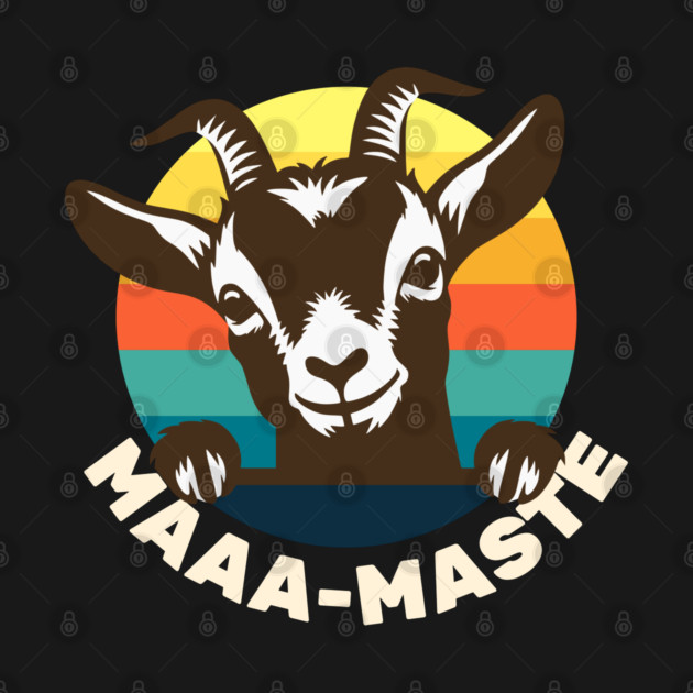 Goat Yoga - Maaa-Maste - Cute Goat by Yesteeyear