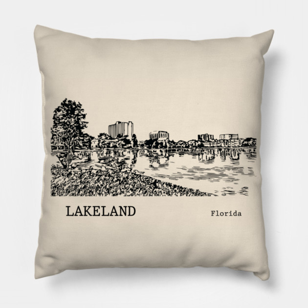 Lakeland Florida Pillow by Lakeric