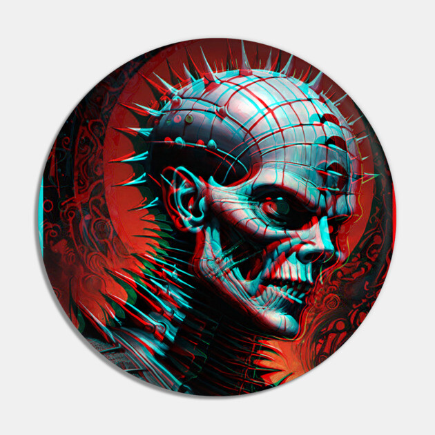 3D Pinhead Hell Priest Pin by Grave Digs