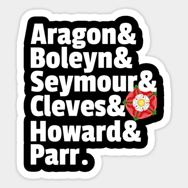 Tudors Wives of Henry VIII - British Monarchy Six Wives Tudor Rose Magnet by Yesteeyear