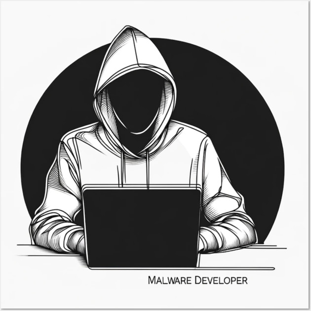 Malware Developer Wall Art by Hack The Planet
