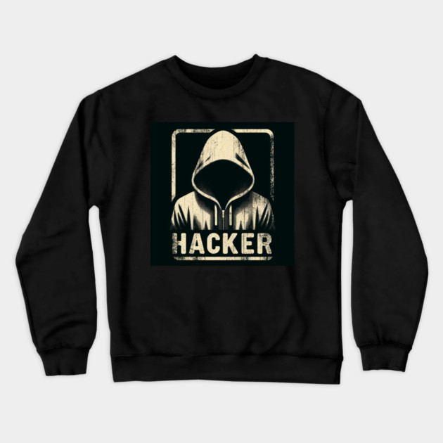 Hacker Crewneck Sweatshirt by Hack The Planet