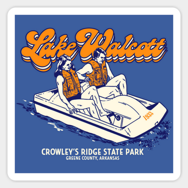 Lake Walcott Paddle Boat Sticker by rt-shirts