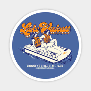 Lake Walcott Paddle Boat Magnet