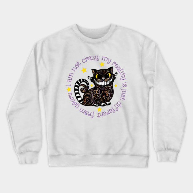 Cheshire Cat Crewneck Sweatshirt by DickinsonDesign