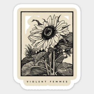 violent femmes folk punk Sticker