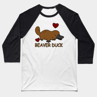 Beaver Duck (Platypus Humour) Baseball T-Shirt