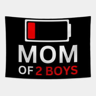 MOM OF 2 BOYS Tapestry