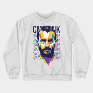 CM Punk WPAP Style Crewneck Sweatshirt