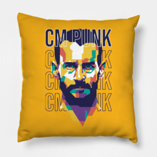CM Punk WPAP Style Pillow