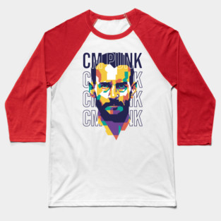 CM Punk WPAP Style Baseball T-Shirt