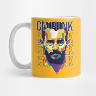 CM Punk WPAP Style Mug