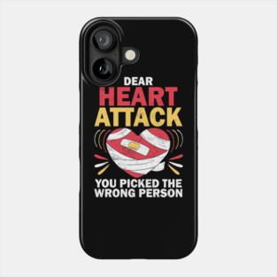 Heart Attack Survivor Funny Heart Surgery Quotes Phone Case