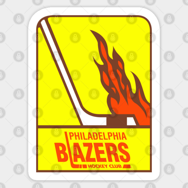Retro Hockey - Philadelphia Blazers Hockey Team - WHA Seventies Sticker by Yesteeyear