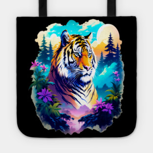 Tiger in the Mountains and Forests Tote
