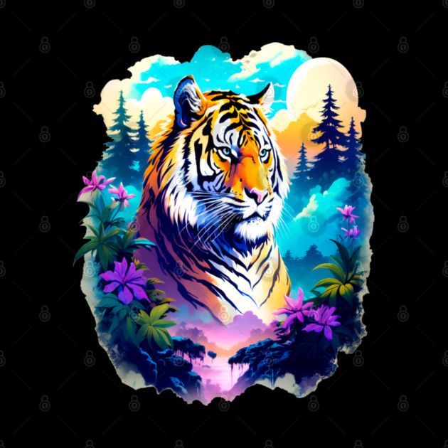 Tiger in the Mountains and Forests by BirdsnStuff