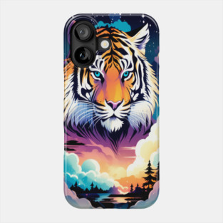 Tiger in the Mountains and Forests Phone Case