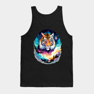 Tiger in the Mountains and Forests Tank Top