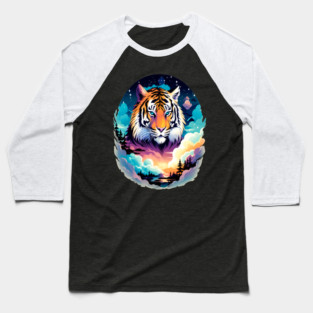 Tiger in the Mountains and Forests Baseball T-Shirt