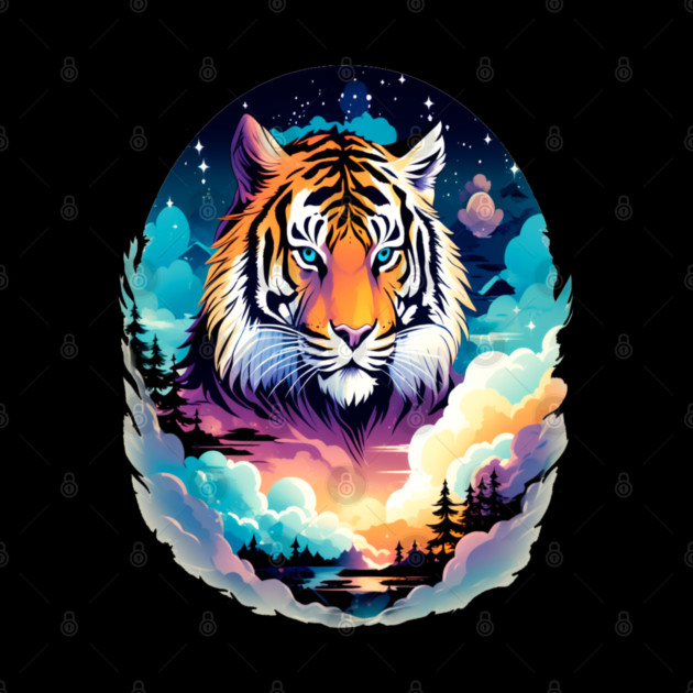 Tiger in the Mountains and Forests by BirdsnStuff