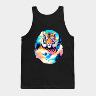 Tiger in the Mountains and Forests Tank Top