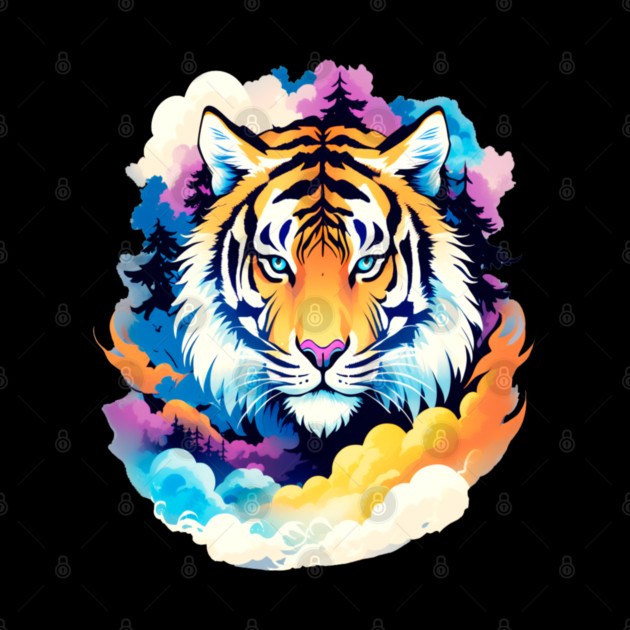 Tiger in the Mountains and Forests by BirdsnStuff