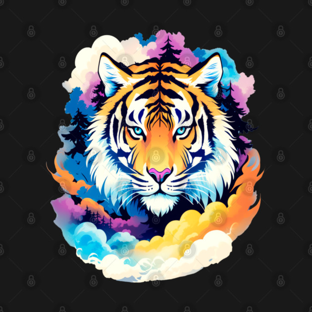 Tiger in the Mountains and Forests by BirdsnStuff