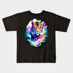 Tiger in the Mountains and Forests Kids T-Shirt