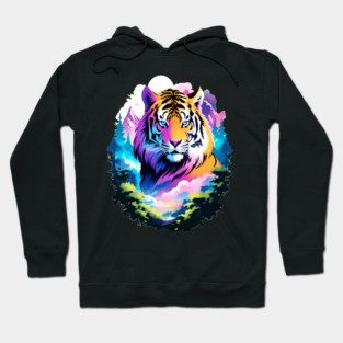 Tiger in the Mountains and Forests Hoodie