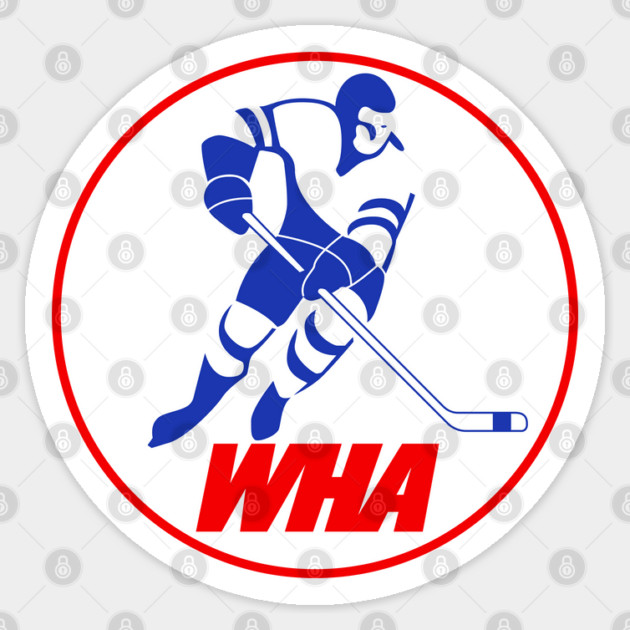 Retro Hockey - World Hockey Association - WHA Seventies Ice Hockey Sticker by Yesteeyear