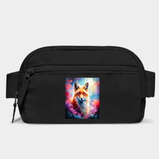Red Fox with Flowers and Forests Bag
