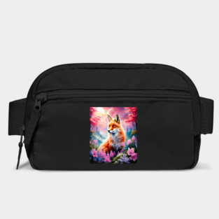 Red Fox with Flowers and Forests Bag