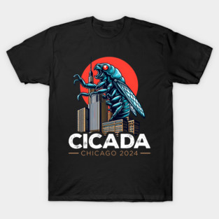 Great Cicada Comeback Tour 2024 Insect Invasion, Chicago T-Shirt