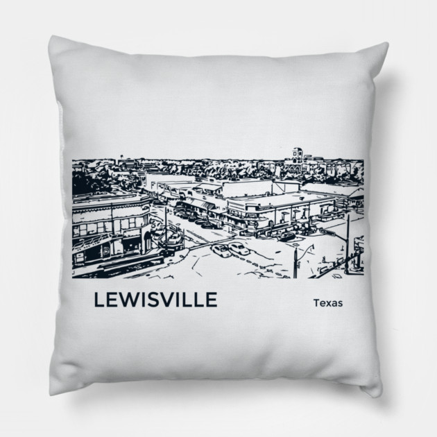 Lewisville Texas Pillow by Lakeric