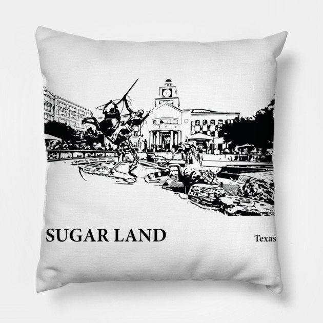 Sugar Land Texas Pillow by Lakeric