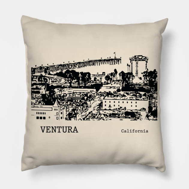 Ventura California Pillow by Lakeric